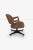 Dunbar Furniture Edward Wormley for Dunbar Tufted Cantilevered Desk Chair in Spinneybeck Saddle Leather For Sale - Image 4 of 13