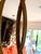 Vintage Hollywood Regency Triple Oval Gilt Mirror With Mercury Glass, Dated 1965 For Sale - Image 9 of 12
