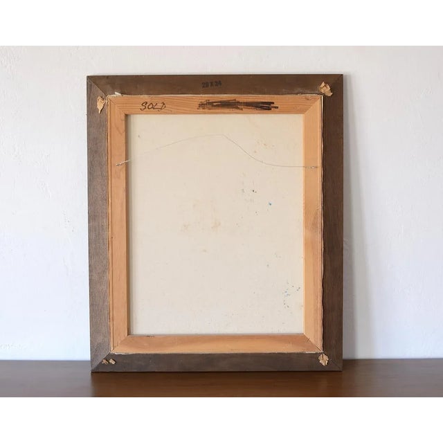 Brutalist Floating Cityscape Painting For Sale - Image 9 of 10