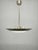 Metal Bauhaus Chrome and Glass Pendant Light, Czechoslovakia, 1930s For Sale - Image 7 of 12