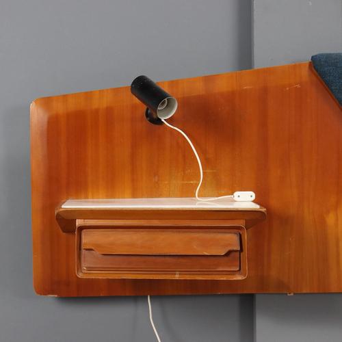 Vintage Headboard with Nighstands, 1950s For Sale - Image 3 of 11