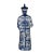 Chinese Blue & White Statuette of Emperor or Figure of Official in Dragon Robe For Sale - Image 4 of 10