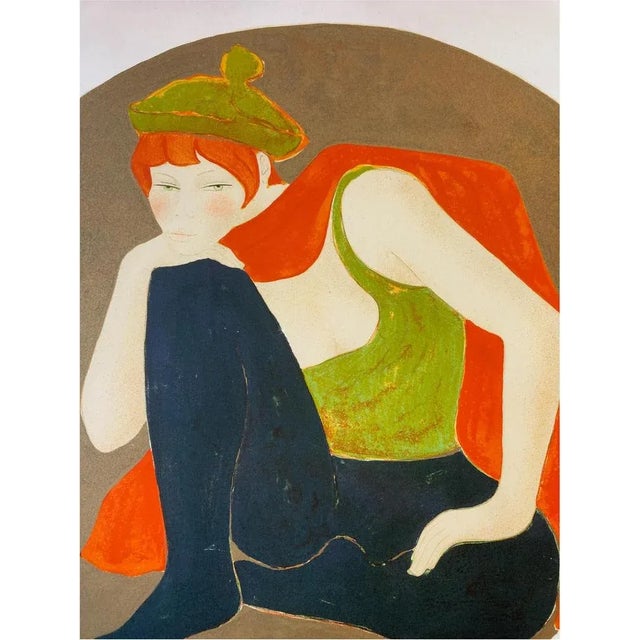 Alain Bonnefoit, Bonne Vert, Signed Lithograph For Sale - Image 6 of 6