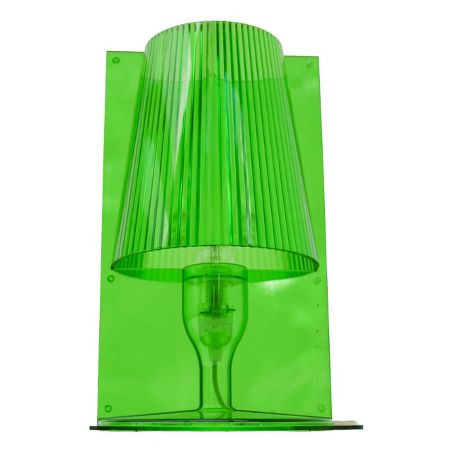 Take Table Lamp in Green Transparent Polycarbonate by Ferruccio Laviani for Kartell, 2003 For Sale