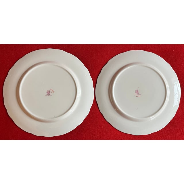 Antique Early 20th Century Porcelain Dinner Plates by George Jones & Sons China - Set of 12 For Sale - Image 10 of 12