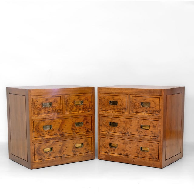 Vintage Nightstand in Yew from Gordon Russell, 1988, Set of 2 For Sale - Image 11 of 18