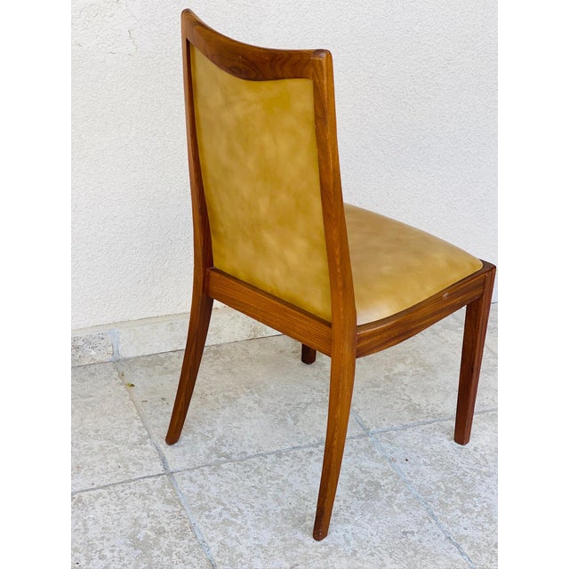 Beige Vintage Teak and Vinyl Dining Chairs from G-Plan, 1960s, Set of 4 For Sale - Image 8 of 13