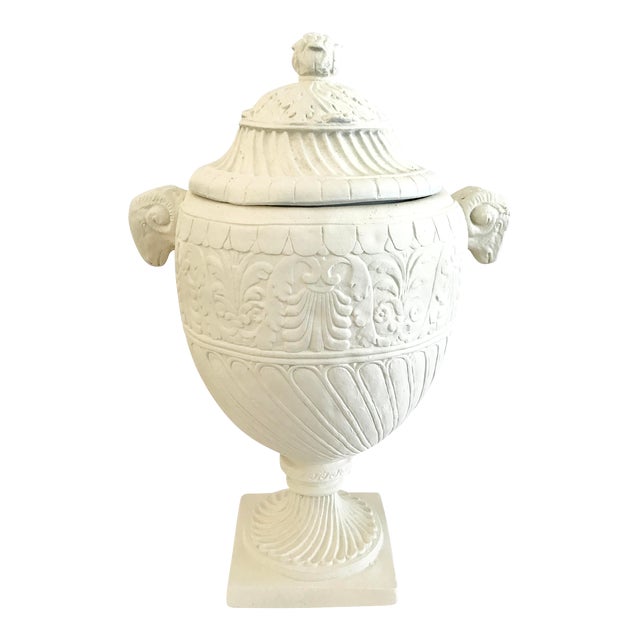 Cast Terra Cotta Urn With Cover Chairish