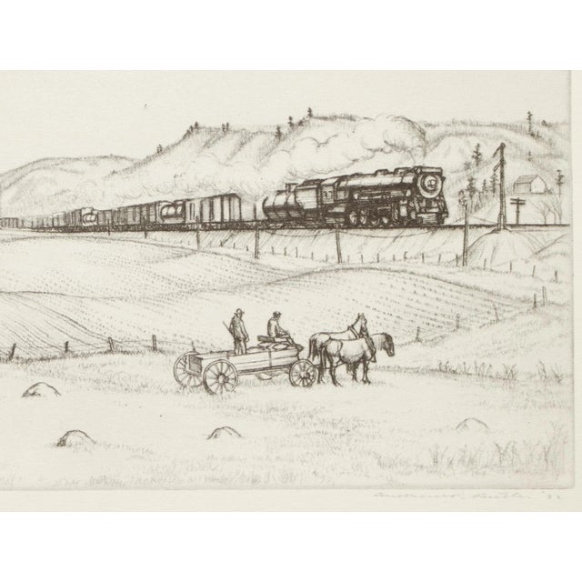 1930s 1939 After Andrew Butler "New England Scene", First Edition Period Offset Lithograph For Sale - Image 5 of 9