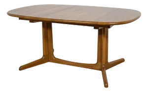 Mid-Century Oak Extendable Table by N. O. Møller for Gudme Furniture Factory, Denmark, 1970s