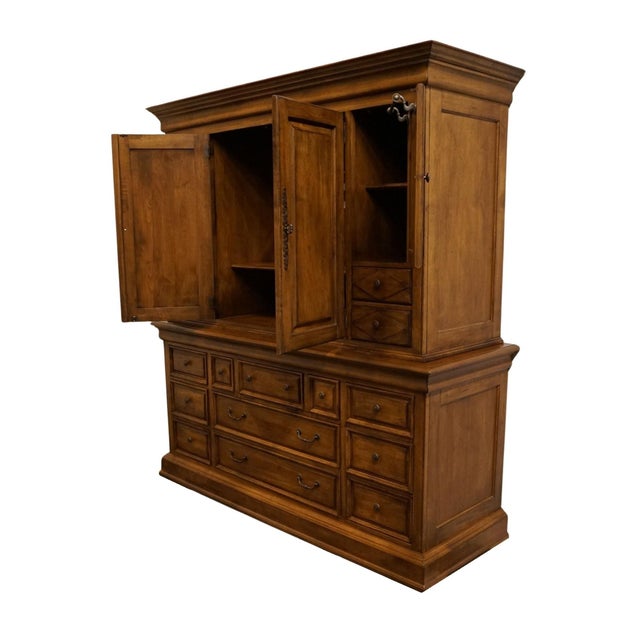 Lexington Furniture Lexington Furniture Southern Living Collection Solid Birch Early American 73" Media Cabinet 484-233 For Sale - Image 4 of 17