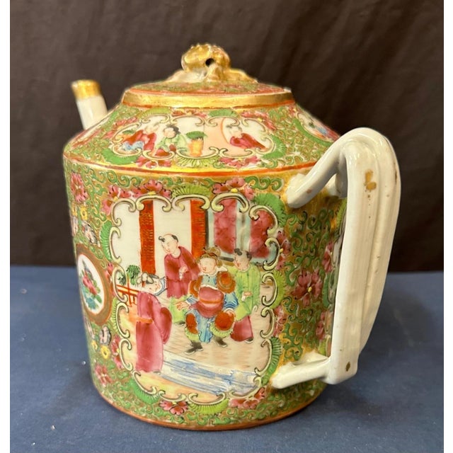 19th Century Rose Medallion Teapot For Sale - Image 9 of 12
