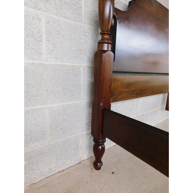 Late 20th Century Henkel Harris Mahogany King Size Poster Bed For Sale - Image 5 of 15