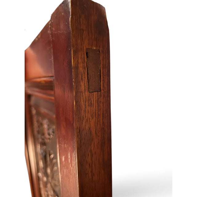 Antique 19th-Century Qing Dynasty Carved Hardwood/Elmwood "Scholar's Objects" Architectural Panel For Sale - Image 14 of 16
