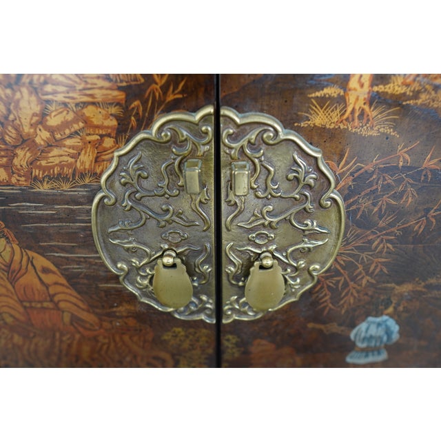 Vintage Henredon Folio 10 Chinoisere Armoire For Sale - Image 12 of 18