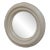 Vintage White Convex Mirror For Sale