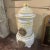 19th Century French Glazed Terracotta and Brass Wood-Burning Stove For Sale - Image 11 of 13