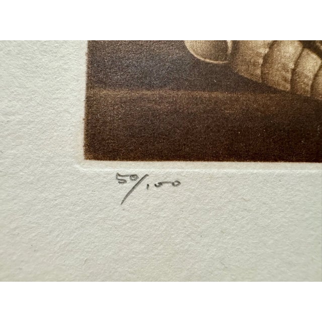 Japanese Nobuo Satoh Japanese Mezzotint Seascape No. 2 1976 Signed 50/100 Shells For Sale - Image 3 of 6