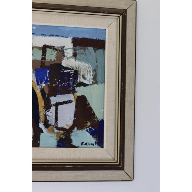 Modern Gösta Falck, People, 1960s-1970s, Oil on Canvas, Framed For Sale - Image 3 of 11