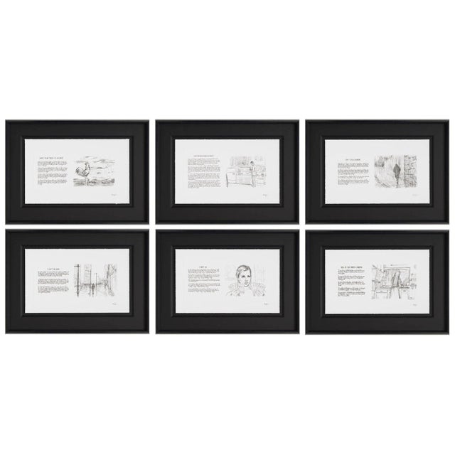 Bob Dylan, Mondo Scripto, 2020, Framed, Set of 6 For Sale - Image 9 of 9