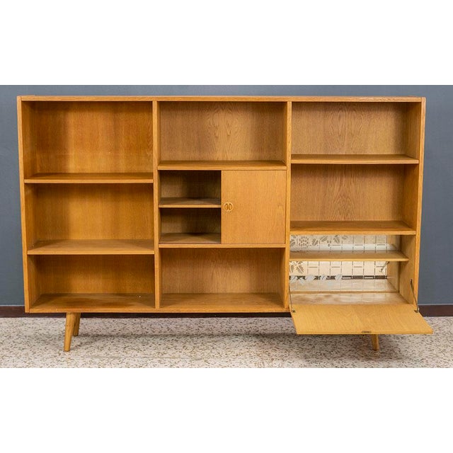 Mid-Century Modern Large Oak Bookshelf, Denmark, 1960s For Sale - Image 3 of 9