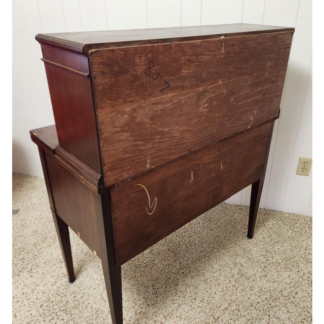 19th Century Federal Style Mahogany Secretary Desk For Sale - Image 13 of 17