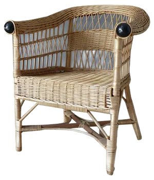 Vintage Rattan Armchair, 1960s