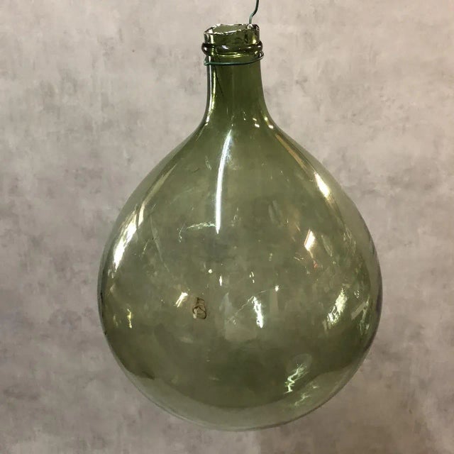 Antique Blown Glass Demijohn For Sale - Image 3 of 10