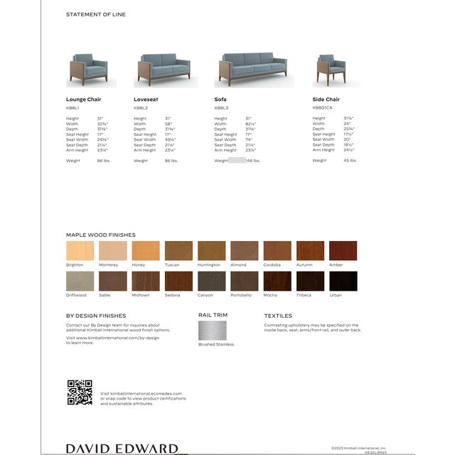 Vintage Contemporary Cream Lounge Chair LSM Collection by David Edward For Sale - Image 13 of 14