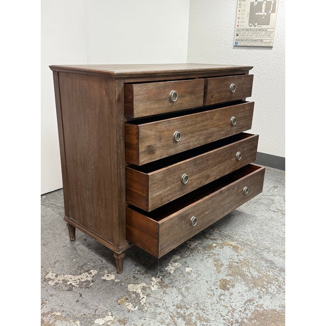 Restoration Hardware Restoration Hardware Maison Dresser, Antiqued Coffee For Sale - Image 4 of 12