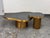 Michael Oren Design Custom Black Marquina Marble Kidney Coffee Table + Side Table, Set of Two For Sale - Image 4 of 12