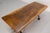 French Walnut Top and Wrought Iron Coffee Table, 1960 For Sale - Image 4 of 11