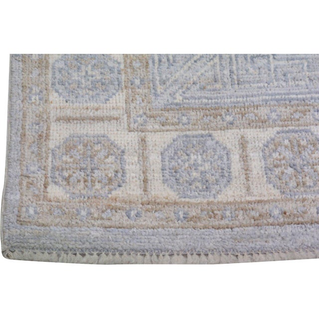 Turkish Oushak Hand Knotted Wool Rug, 4'x6' For Sale - Image 4 of 4