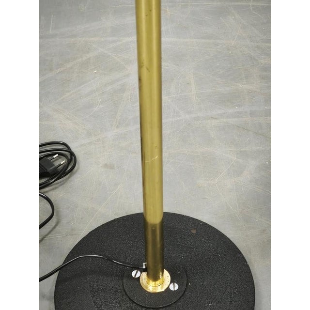 1960s Space Age Brass and Opaline Glass Floor Lamp from Lidokov, 1960s For Sale - Image 5 of 14