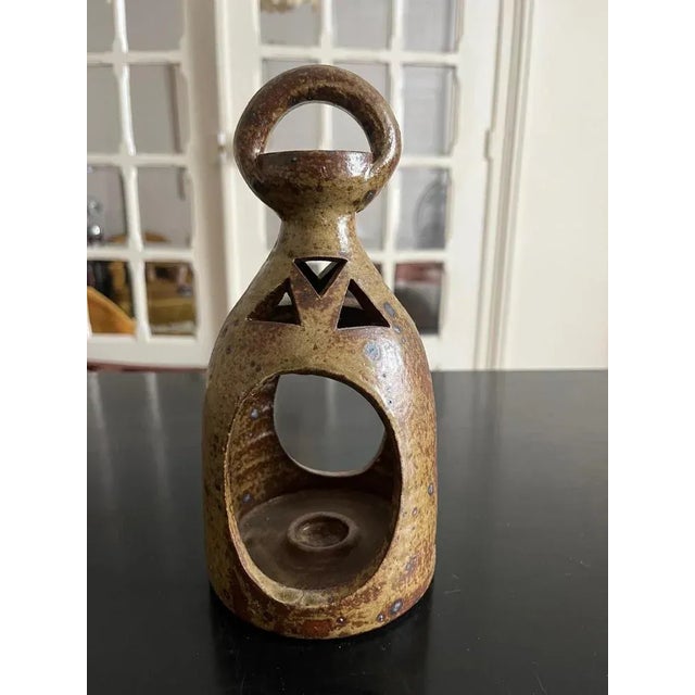 Sandstone Candle Holder from Guy Baudat, 1960s For Sale - Image 4 of 7