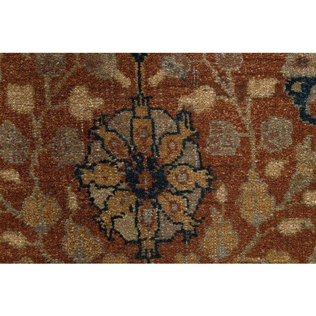 Early 21st Century Traditional Rug Floral-Inspired Tabriz Floral Warm Tan by Doris Leslie Blau For Sale - Image 5 of 10