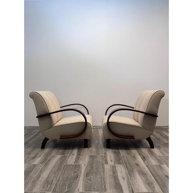 Set of Armchairs attributed to Jindrich Halabala for Up Závody, 1960s For Sale - Image 17 of 18