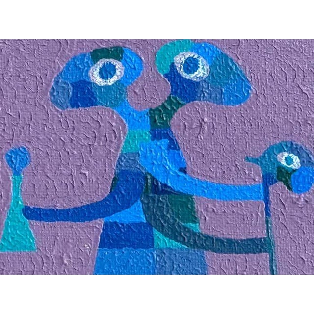 "Three Worlds", Post-Modern Acrylic Painting by Stanley Donald Tschopp For Sale In Los Angeles - Image 6 of 7