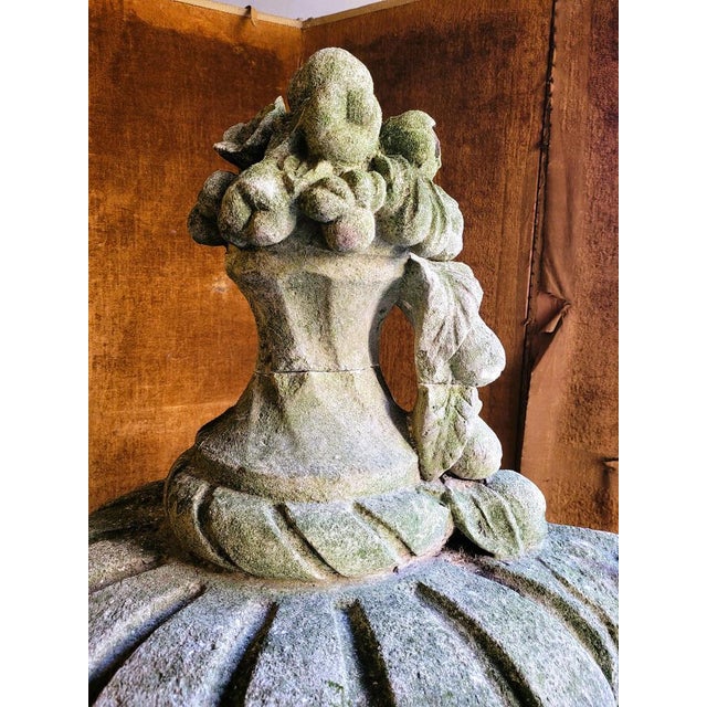 Large Early 20th Century Stone Garden Vase For Sale - Image 10 of 15