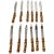 French Cutlery in Faux Bamboo, 1970, Set of 12 For Sale