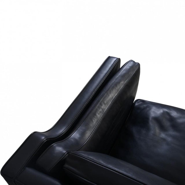 2213 Three-Seater Sofa in Black Leather by Børge Mogensen, 2012 For Sale - Image 12 of 18