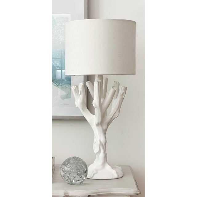 Late 20th Century Late 20th Century John Dickinson France Faux Bois Twig Table Lamp For Sale - Image 5 of 11