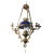 1880s French Bronze and Cobalt Opaline Chandelier – Var Region, Provence For Sale
