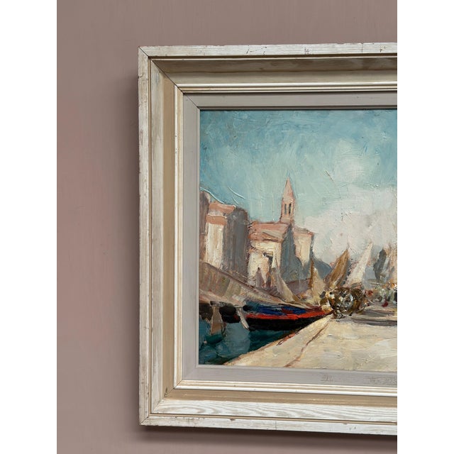 Knut Norman, Venice, 1950s, Oil on Panel, Framed For Sale - Image 5 of 18