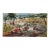 Pena-Rhin Grand Prix Auto Race Barcelona 1950 Watercolor Painting, Leonard Williams For Sale