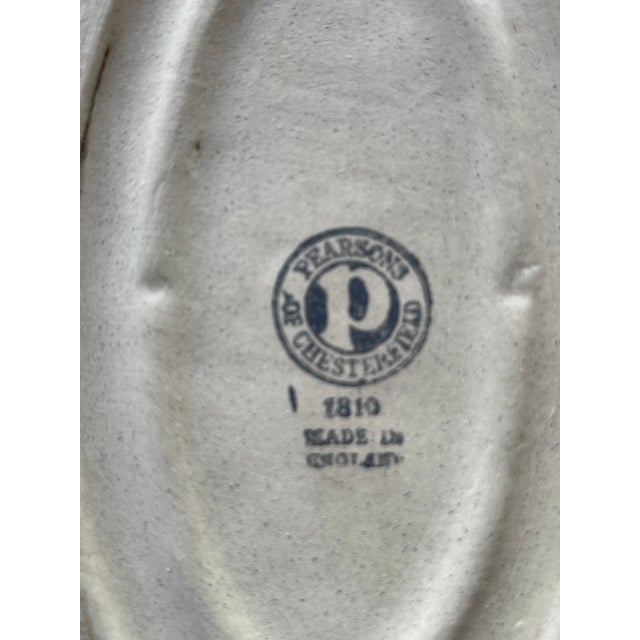 Chester Beach Vintage English Pearson's of Chesterfield Stoneware Casserole Dish, 4 1/2 Pint For Sale - Image 4 of 4