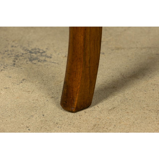 Set of 10 Mid-19th C. French Louis Philippe Walnut Dining Chairs in Yellow Linen For Sale - Image 12 of 18