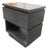 West Elm Plank Wood Nightstand For Sale