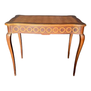 French Directoire Inlaid Marquetry Side Table or Desk