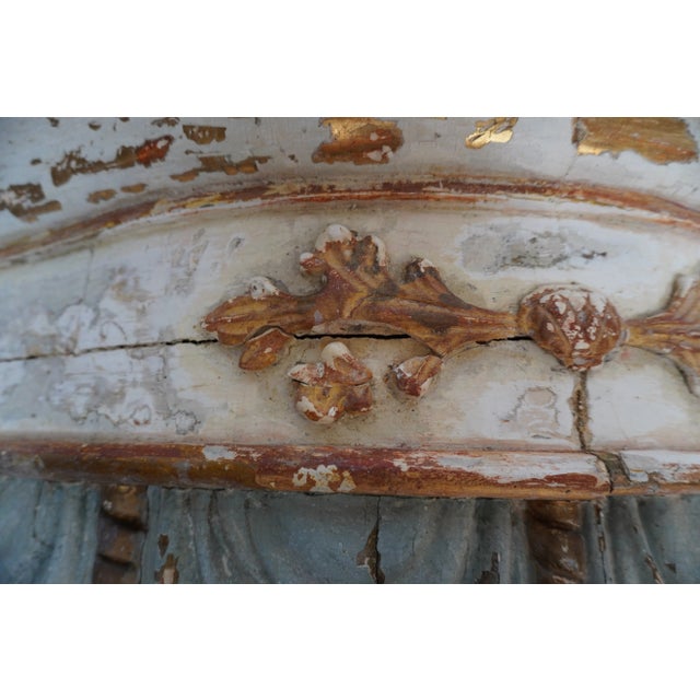 Pair of 19th Century Italian Painted & Parcel Gilt Consoles by Mla For Sale - Image 17 of 18